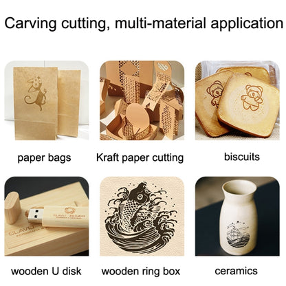 DAJA DJ7 7W Non-metal Laser Carvings Mini Marking Machine Can Cut Wood Board Paper Leather, US Plug - Consumer Electronics by DAJA | Online Shopping UK | buy2fix
