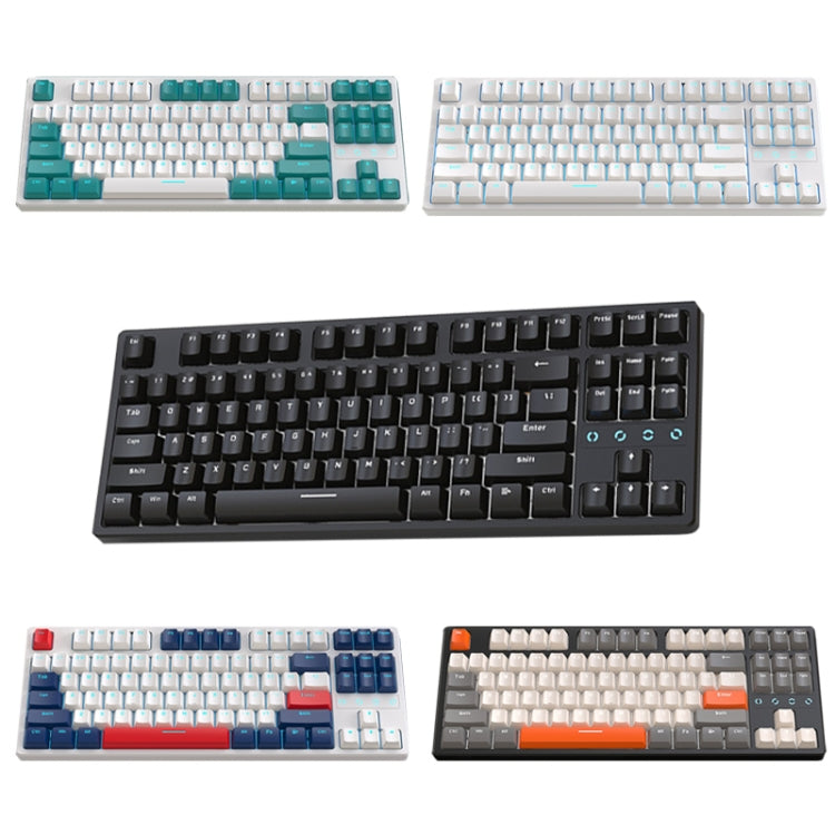 ZIYOU LANG K87 87-Keys Hot-Swappable Wired Mechanical Keyboard, Cable Length: 1.5m, Style: Green Shaft (Blue Ice Blue Light) - Wired Keyboard by ZIYOU LANG | Online Shopping UK | buy2fix