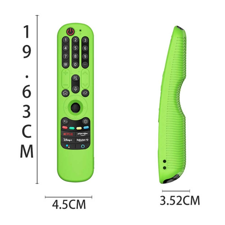 For LG An-MR21GC / AN-MR21N / AN-MR21GA TV Remote Control Silicone Protective Case(Luminous Green) - Consumer Electronics by buy2fix | Online Shopping UK | buy2fix