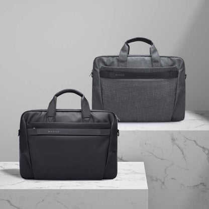 BANGE BG-2558 Large-capacity Waterproof and Wear-resistant Laptop Handbag, Size: L (Black) - 15.6 - 17 inch by BANGE | Online Shopping UK | buy2fix