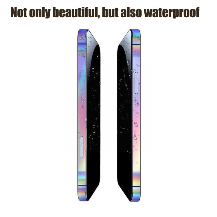 For iPhone 12 2 Sets Dazzle Colour Luminous Side Frame Film - iPhone 12 / 12 Pro Tempered Glass by buy2fix | Online Shopping UK | buy2fix