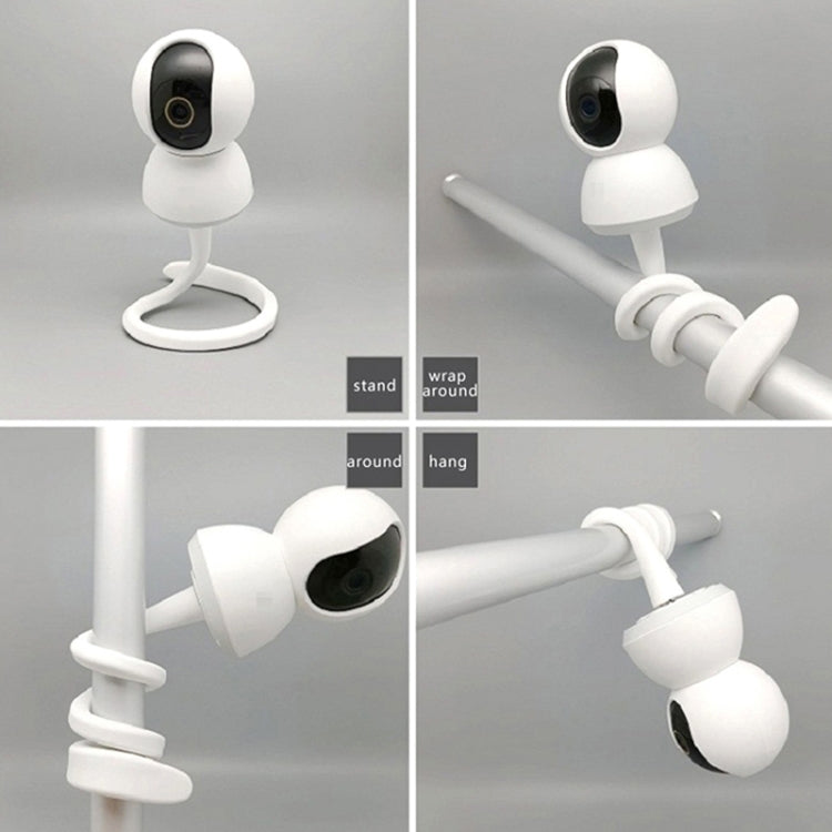 Flexible Twist Mount for Most Cameras with 1/4 Turnbuckles(White) - Security by buy2fix | Online Shopping UK | buy2fix