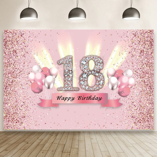 1.5x1m Cartoon Digital Birthday Balloon Party Scene Photographic Backdrop(MDT10408) - Camera Accessories by buy2fix | Online Shopping UK | buy2fix