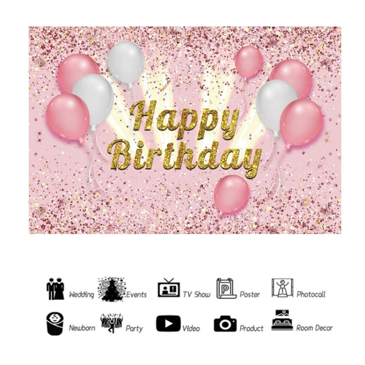 1.5x1m Cartoon Digital Birthday Balloon Party Scene Photographic Backdrop(MDT10410) - Camera Accessories by buy2fix | Online Shopping UK | buy2fix