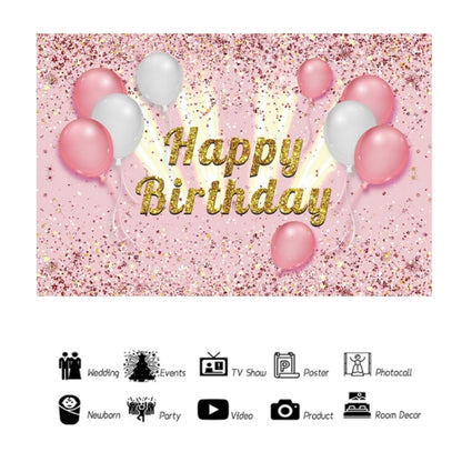 1.5x1m Cartoon Digital Birthday Balloon Party Scene Photographic Backdrop(Mdt11367) - Camera Accessories by buy2fix | Online Shopping UK | buy2fix