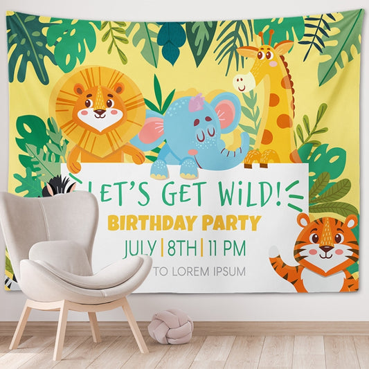 Happy Birthday Photo Backdrop Party Decoration Tapestry, Size: 100x75cm(GT56-7) - Camera Accessories by buy2fix | Online Shopping UK | buy2fix