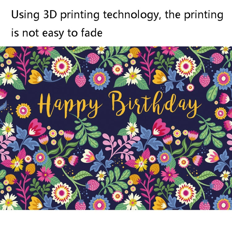 1.5m x 1m Flower Series Happy Birthday Party Photography Background Cloth(MSC00334) - Camera Accessories by buy2fix | Online Shopping UK | buy2fix