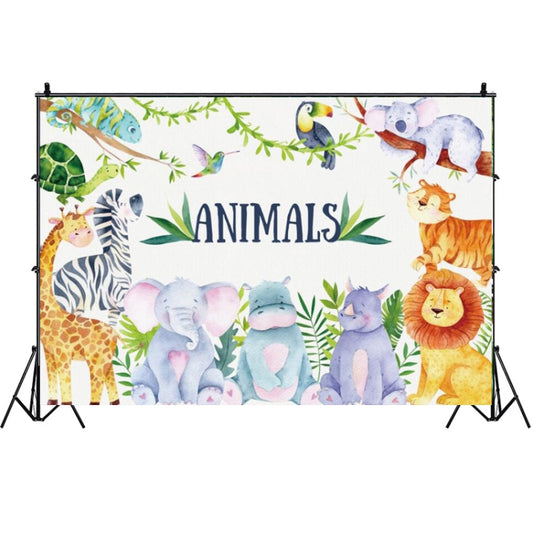 MDN06668 1.5m x 1m Animal Forest Cartoon Birthday Party Banquet Decoration Photo Background Cloth - Camera Accessories by buy2fix | Online Shopping UK | buy2fix