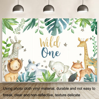 MDT10056 1.5m x 1m Animal Forest Cartoon Birthday Party Banquet Decoration Photo Background Cloth - Camera Accessories by buy2fix | Online Shopping UK | buy2fix