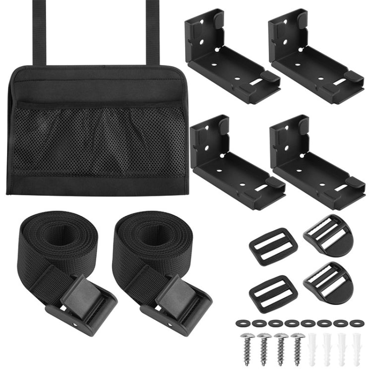 Computer Desktop Host Metal Suspension Frame Adjustable Storage, Style: Storage Bag - Host Bracket by buy2fix | Online Shopping UK | buy2fix