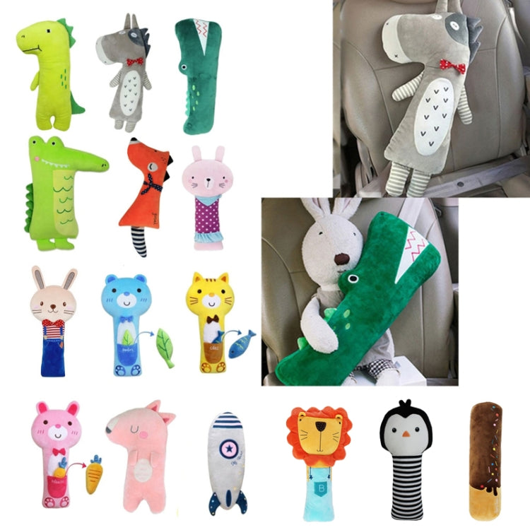 50cm Children Car Belt Cartoon Shoulder Protector Pillow(Cow) - In Car by buy2fix | Online Shopping UK | buy2fix