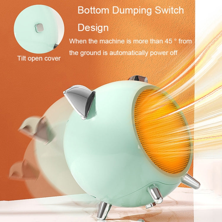 SGD-600 Cartoon Shape Heater High-power Home Desktop Electric Heater, Plug: EU Plug(Green) - Consumer Electronics by buy2fix | Online Shopping UK | buy2fix