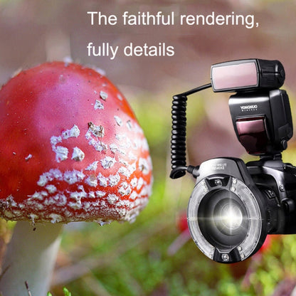 For Canon TTL Oral Insect Insect Teeth Ring Light YONGNUO YN-14EX II Macro Ring Flash Speedlite - Ring Light Flashes by YONGNUO | Online Shopping UK | buy2fix