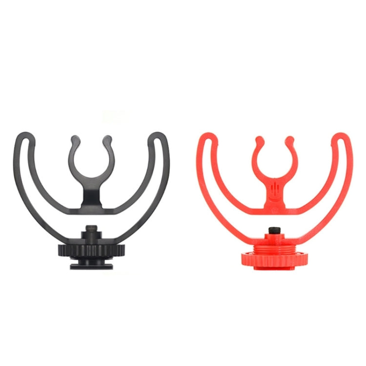 2pcs Microphone Mounting Bracket Cold Shoe Mount Mic Holder(Red) - Consumer Electronics by buy2fix | Online Shopping UK | buy2fix