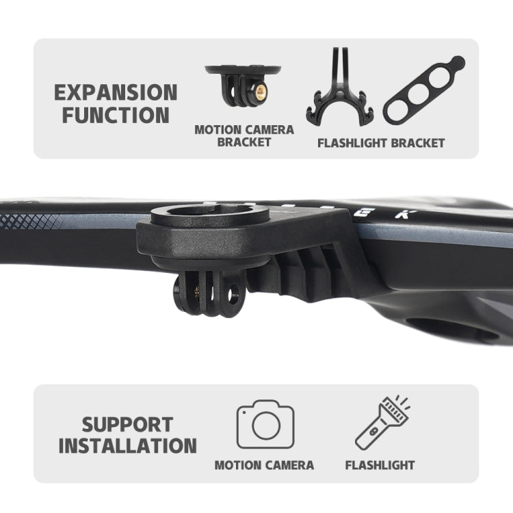 TOSEEK TR5500 Integrated Bending Handlebar Carbon Fiber Bike Grips, Size: 36x7cm - Outdoor & Sports by TOSEEK | Online Shopping UK | buy2fix