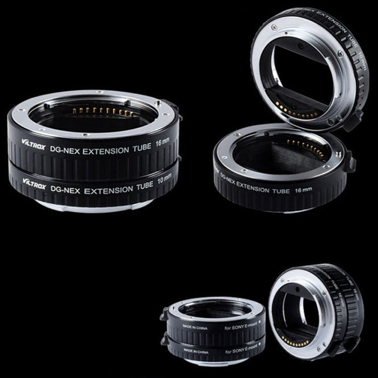 For Sony VILTROX DG-NEX Camera Automatic Close-Up Ring Macro Ring Set - Camera Accessories by VILTROX | Online Shopping UK | buy2fix