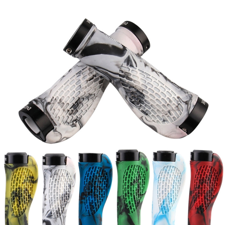 MZYRH 1pair Mountain Bike Bicycle Handlebar Grips Protective Covers(Black and White) - Outdoor & Sports by MZYRH | Online Shopping UK | buy2fix