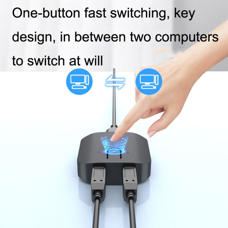 USB-SW20 USB2.0 Printer Shared Switch 2 Ports Switching Converter - USB 2.0 HUB by buy2fix | Online Shopping UK | buy2fix