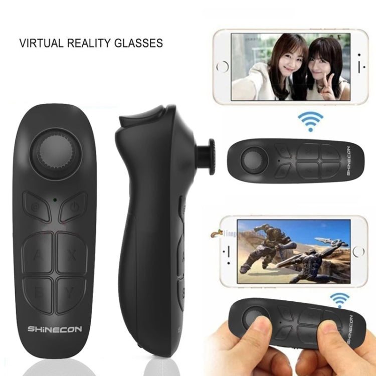 VR SHINECON SC-B03 VR Game Wireless Bluetooth Remote Control Handle Selfie Stick RC Video Playback(Black) - Controller Gamepad by buy2fix | Online Shopping UK | buy2fix