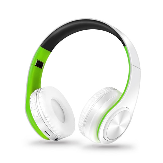 LPT660 Bluetooth Wireless Headset HIFI Stereo Sports Headphones(White+Green) - Apple Accessories by buy2fix | Online Shopping UK | buy2fix