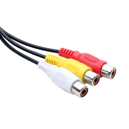 USB to 3 RCA Bus 1 Male 3 Female AV Audio Cable, Size: 1.5m - RCA Cable by buy2fix | Online Shopping UK | buy2fix