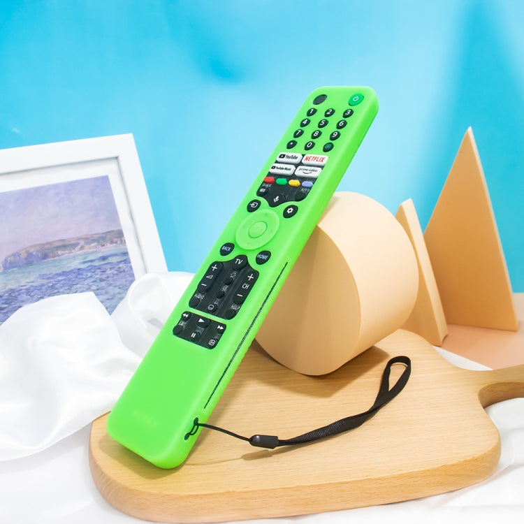 For Sony RMF/MG3-TX520U Y52 Voice Remote Anti-Drop Silicone Protective Cover(Luminous Green) - Consumer Electronics by buy2fix | Online Shopping UK | buy2fix