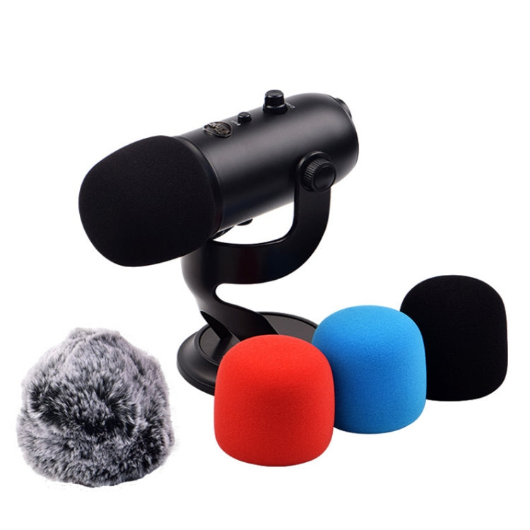 For Blue Yeti Pro Anti-Pop and Windproof Sponge/Fluffy Microphone Cover, Color: Blue Sponge - Consumer Electronics by buy2fix | Online Shopping UK | buy2fix