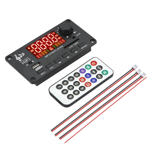 JX-Y04 12V 50W Color Screen Bluetooth Decoding Board,Support FM / Call / Recording, Color: White - In Car by buy2fix | Online Shopping UK | buy2fix