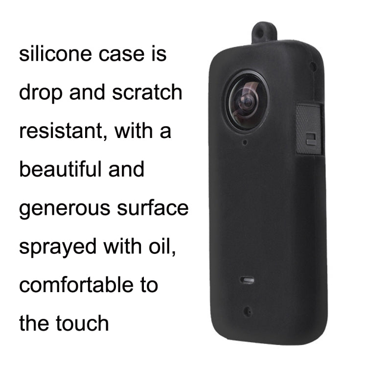 For Insta360 One X2 Sunnylife ST-Q9420 Silicone Protective Case Black Lens Screen Case - DJI & GoPro Accessories by Sunnylife | Online Shopping UK | buy2fix