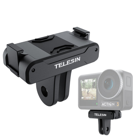 For DJI OSMO Action 3 TELESIN Magnetic Two Claw Adapter Action Camera Accessories - DJI & GoPro Accessories by TELESIN | Online Shopping UK | buy2fix