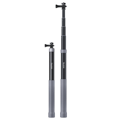TELESIN 1.2m Carbon Fiber Monopod Selfie Stick With 1/4 Screw For Action Cameras - DJI & GoPro Accessories by TELESIN | Online Shopping UK | buy2fix