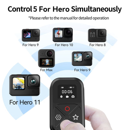 TELESIN T10 80m Bluetooth Remote Control  For GoPro Hero11 Black / HERO10 Black / HERO9 Black / HERO8 Black /Max - DJI & GoPro Accessories by TELESIN | Online Shopping UK | buy2fix