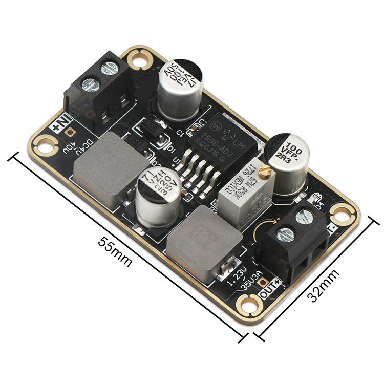 LM2596-ADJ DC-DC Adjustable Step-Down Power Module 4V-40V To 1.23-35V 3A Stereotype Board(As Show) - Consumer Electronics by buy2fix | Online Shopping UK | buy2fix