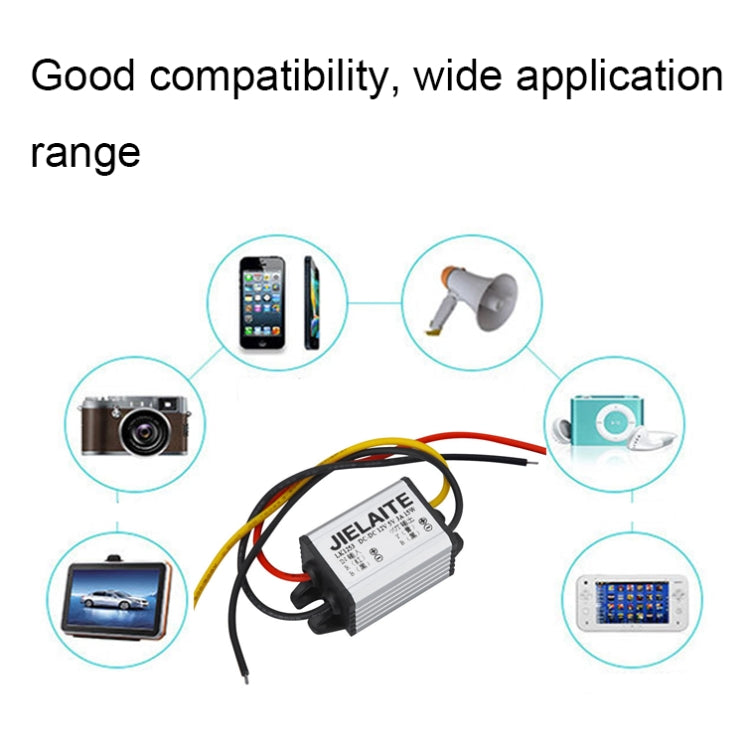 JIELAITE LK1253 15W Aluminum Alloy Intelligent Protection Waterproof Car Power Converter(12V to 3.7V/3A) - In Car by JIELAITE | Online Shopping UK | buy2fix