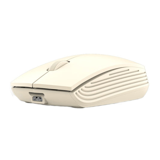 811 3 Keys Laptop Mini Wireless Mouse Portable Optical Mouse, Spec: Double Model (Beige) - Wireless Mice by buy2fix | Online Shopping UK | buy2fix