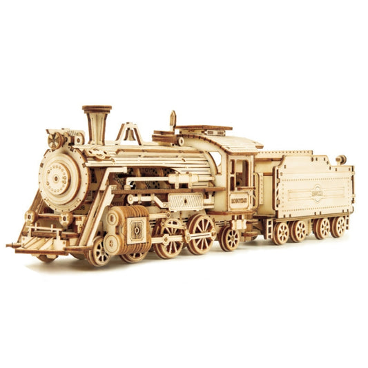 MC501 Steam Train 3D Three -Dimensional Puzzle Board Children Wood Puzzles Model - Puzzle Toys by buy2fix | Online Shopping UK | buy2fix
