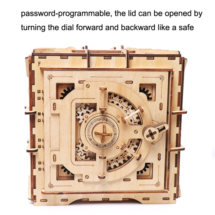 Wooden Puzzle Toy 3D Puzzle Assembly Box DIY Gift Desktop Ornaments, Style: Square Password Box - Puzzle Toys by buy2fix | Online Shopping UK | buy2fix