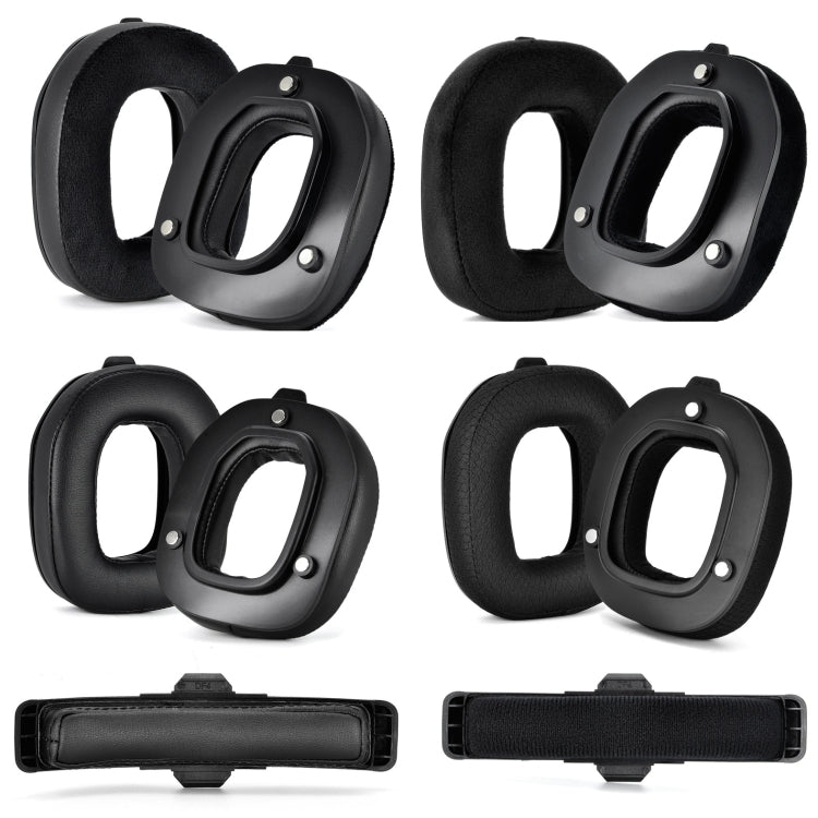 For Logitech Astro A50 Gen4 Headset Replacement Accessory ,Spec: 2pcs Protein Leather Earmuffs - Apple Accessories by buy2fix | Online Shopping UK | buy2fix