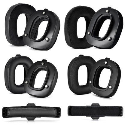 For Logitech Astro A50 Gen4 Headset Replacement Accessory ,Spec: 2pcs Protein Leather Earmuffs - Apple Accessories by buy2fix | Online Shopping UK | buy2fix