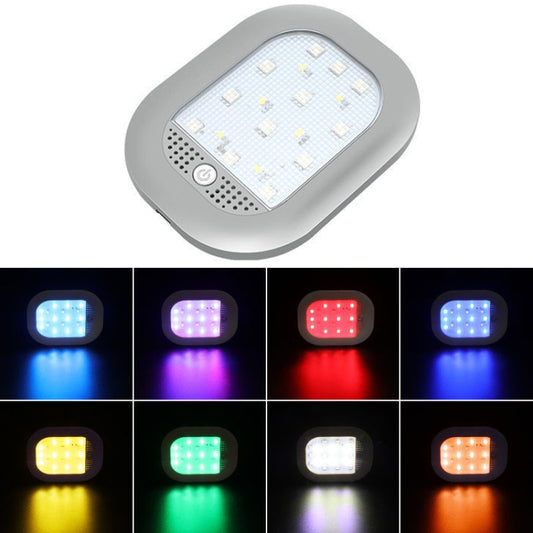 Car Colorful Strong Magnetic LED Lighting Reading Lights(Gray) - In Car by buy2fix | Online Shopping UK | buy2fix