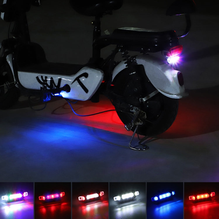 Motorcycle Bicycle Charging Strobe Decorative Warning Tail Light(Red Light) - Taillights by buy2fix | Online Shopping UK | buy2fix