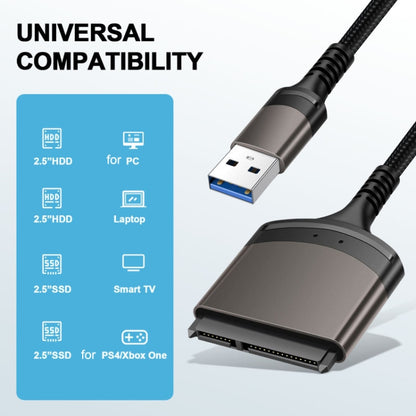 Aluminum Easy Drive Line USB3.0 To SATA Hard Disk Data Cable Supports 2.5 Inch SATA 22P, Length: 20cm -  by buy2fix | Online Shopping UK | buy2fix