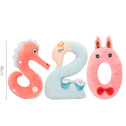 40cm Number Plush Doll Toys Soft Pillow For Kids Children(Number 9) - Soft Toys by buy2fix | Online Shopping UK | buy2fix