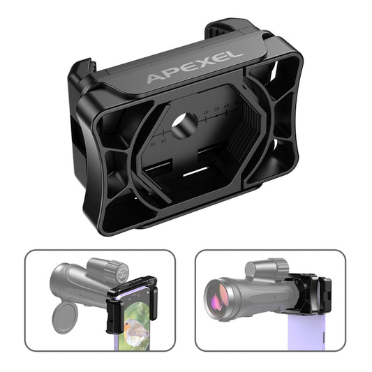 APEXEL APL-F002 Dual Monocular Bird Watching Camera Universal Eyepiece Connector Phone Accessories(Black) - Lens & Accessories by APEXEL | Online Shopping UK | buy2fix