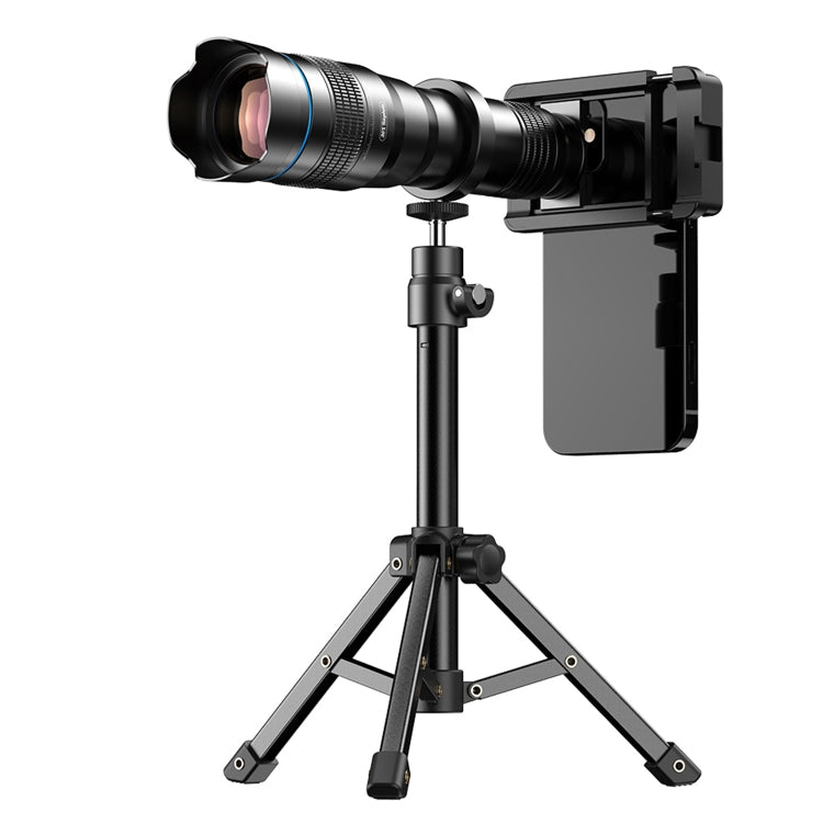 Apexel APL-36XJJ020 36X HD Telescope Universal Telephoto Phone Lens + Clip + Tripod Set - Macro & Wide-angle by APEXEL | Online Shopping UK | buy2fix