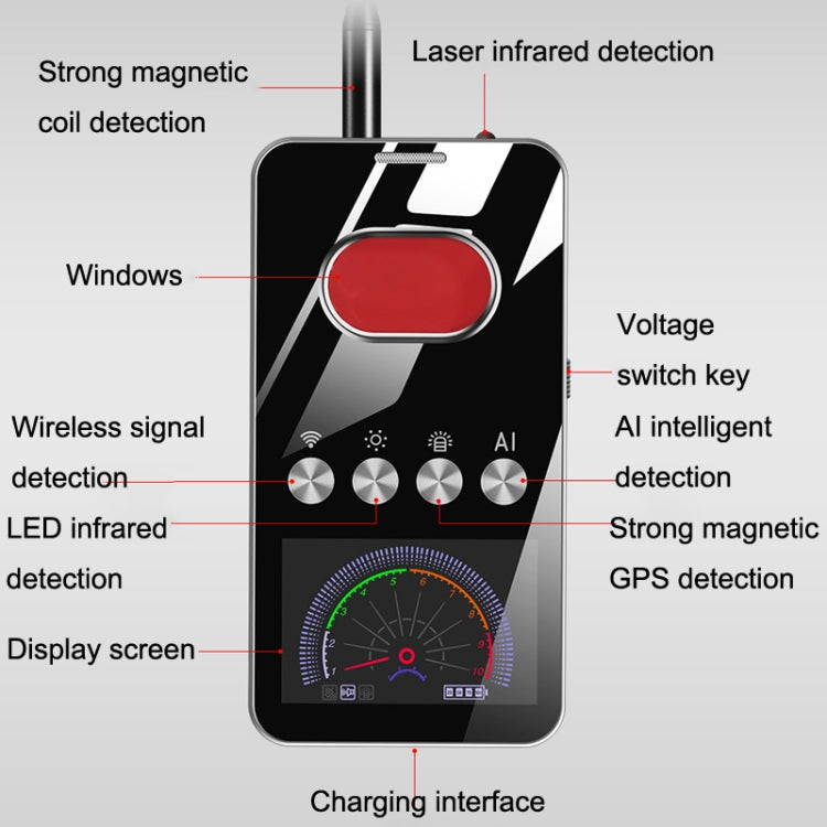 S698 Smart GPS Detector Anti-Sneak Shooting Anti-Monitoring Camera Detector - Security by buy2fix | Online Shopping UK | buy2fix