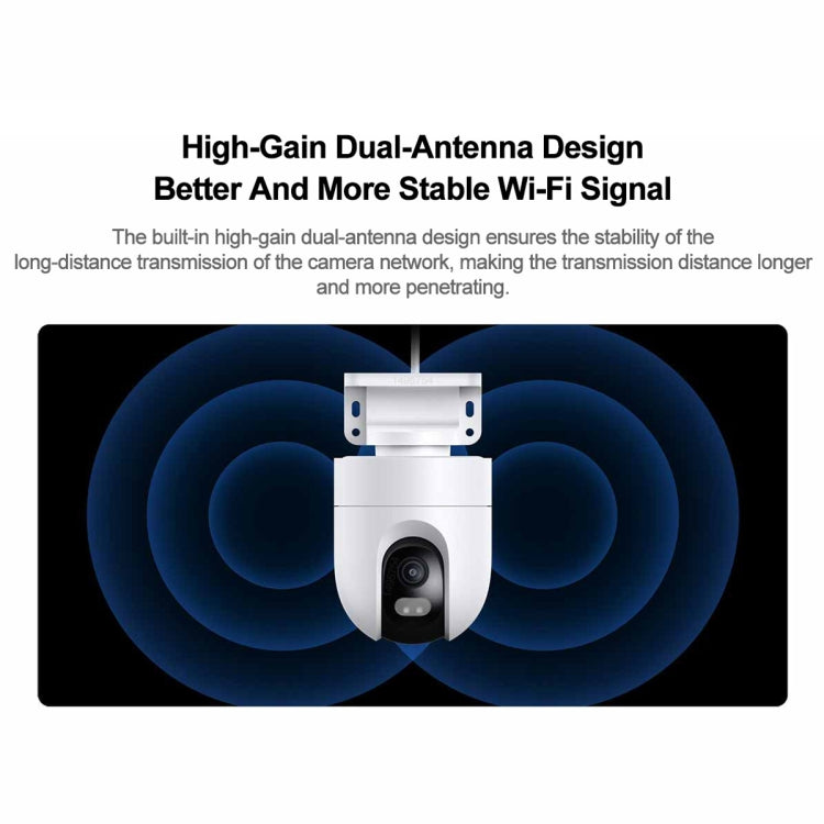 Original Xiaomi CW400 Outdoor Camera 2.5K Ultra HD Smart Full Color Night Vision IP66 Waterproof, US Plug(White) - Security by Xiaomi | Online Shopping UK | buy2fix