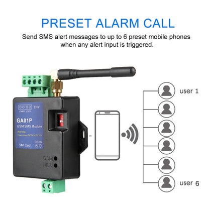 GA01P 2G Mini Intelligent Power Off / Power Outage SMS Phone Alarm - Security by buy2fix | Online Shopping UK | buy2fix