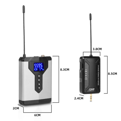 Q6 1 Drag 1 Wireless Lavalier USB Computer Recording Microphone Live Phone SLR Lavalier Microphone - Consumer Electronics by buy2fix | Online Shopping UK | buy2fix