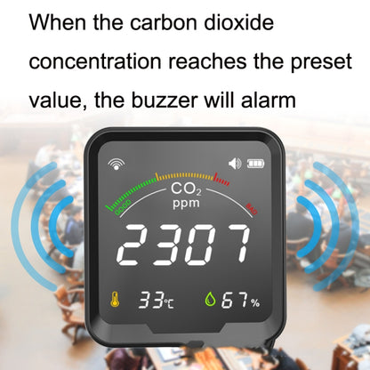 PTH-9CW Wifi Intelligent Infrared CO2 Detector Air Quality Detector Home Temperature And Humidity Meter - Consumer Electronics by buy2fix | Online Shopping UK | buy2fix